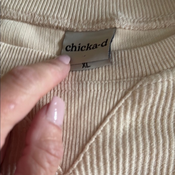 Cream crop sweatshirt with Tequila Print - Picture 3 of 3